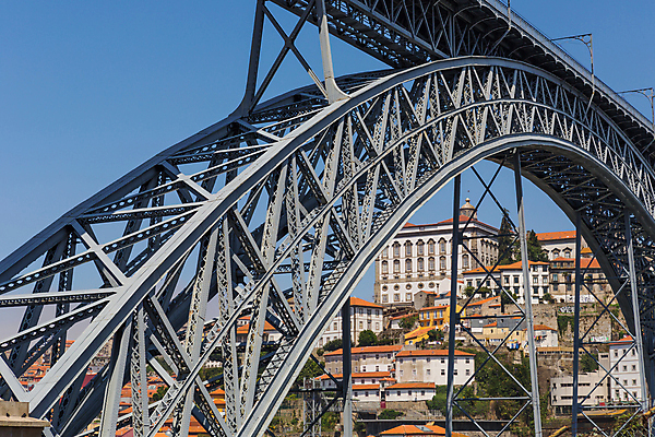 포토 JPG 해외이미지 유럽 하늘 사람없음 야외 강 세계 햇빛 도시 도심 포르투갈 철 도루강 철강 해외202105 해외포토 나라 태양 파일형식
