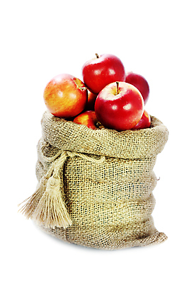 포토 JPG 해외이미지 실내 사람없음 신선 사과 흰배경 담기 자루 해외202004 해외포토 백그라운드 과일 모션 내부 흰색 파일형식