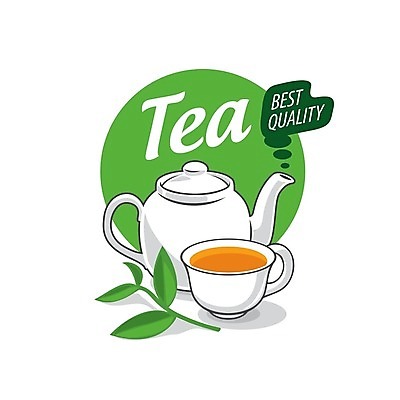 EPS 해외이미지 디자인 백그라운드 잎 일러스트 사람없음 찻잔 찻주전자 허브 심볼 찻잎 해외202004 해외202105 해외일러스트 식물 주전자 잔 차_음료 파일형식 벡터
