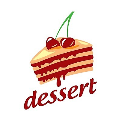 EPS 해외이미지 디자인 일러스트 디저트 타이포그라피 사람없음 케이크 체리 달콤 심볼 해외202004 해외202105 해외일러스트 문자 음식 과일 맛 파일형식 벡터