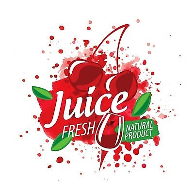 EPS 해외이미지 디자인 음료 백그라운드 일러스트 잔 사람없음 빨간색 주스 체리 심볼 체리주스 해외202004 해외202105 해외일러스트 식기 컬러 과일 과일주스 파일형식 벡터