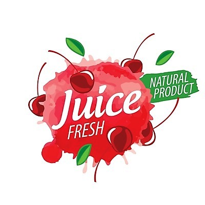 EPS 해외이미지 디자인 백그라운드 일러스트 사람없음 빨간색 체리 심볼 체리주스 해외202004 해외202105 해외일러스트 컬러 과일 과일주스 파일형식 벡터