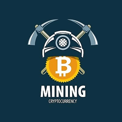 EPS 해외이미지 일러스트 타이포그라피 사람없음 디지털 안전모 남색 발굴 심볼 곡괭이 가상화폐 해외202004 해외202105 해외일러스트 문자 컬러 돈 헬멧 안전장비 파일형식 벡터