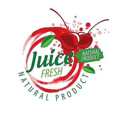 EPS 해외이미지 디자인 백그라운드 일러스트 사람없음 빨간색 주스 체리 허브 심볼 체리주스 해외202004 해외202105 해외일러스트 식물 음료 컬러 과일 과일주스 파일형식 벡터