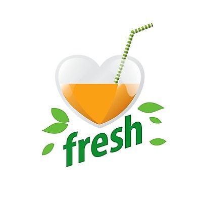 EPS 해외이미지 디자인 백그라운드 잎 일러스트 빨대 사람없음 주스 하트 심볼 해외202004 해외202105 해외일러스트 모양 식물 음료 파일형식 벡터