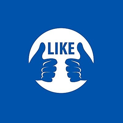 EPS 해외이미지 일러스트 사람없음 파란색 최고 원형 심볼 손모양 소셜네트워크 좋음 해외202004 해외202105 해외일러스트 모양 도형 컬러 컨셉 파일형식 벡터 손_신체부위