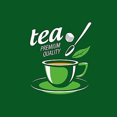 EPS 해외이미지 디자인 백그라운드 잎 일러스트 사람없음 숟가락 찻잔 허브 심볼 해외202004 해외202105 해외일러스트 식물 잔 수저 파일형식 벡터