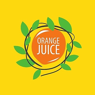 EPS 해외이미지 디자인 백그라운드 잎 오렌지 일러스트 사람없음 오렌지주스 심볼 해외202004 해외202105 해외일러스트 식물 과일 과일주스 파일형식 벡터