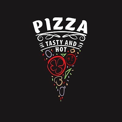 EPS 해외이미지 일러스트 피자 사람없음 심볼 라인아트 토핑 피자조각 해외202004 해외202105 해외일러스트 선 조각 패스트푸드 서양음식 파일형식 벡터