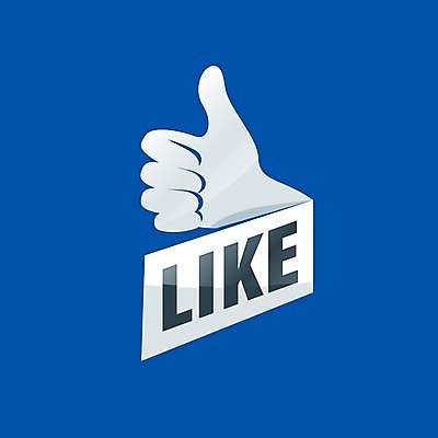 EPS 해외이미지 일러스트 사람없음 파란색 최고 심볼 손모양 소셜네트워크 좋음 해외202004 해외202105 해외일러스트 모양 컬러 컨셉 파일형식 벡터 손_신체부위