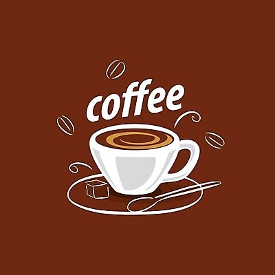 EPS 해외이미지 디자인 커피 백그라운드 일러스트 사람없음 갈색 숟가락 커피잔 각설탕 심볼 해외202004 해외202105 해외일러스트 음료 컬러 잔 수저 설탕 파일형식 벡터