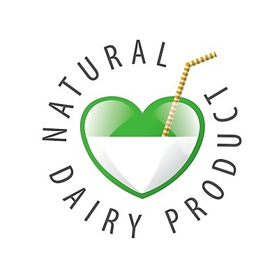 EPS 해외이미지 디자인 일러스트 빨대 사람없음 우유 하트 심볼 해외202004 해외202105 해외일러스트 모양 유제품 파일형식 벡터