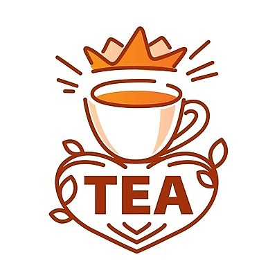 EPS 해외이미지 디자인 일러스트 왕관 사람없음 갈색 하트 차 찻잔 심볼 해외202004 해외202105 해외일러스트 모양 음료 컬러 잔 파일형식 벡터