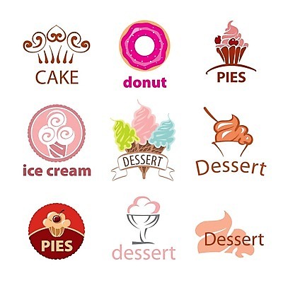 EPS 해외이미지 디자인 일러스트 아이스크림 디저트 사람없음 세트 케이크 도넛 달콤 컵케이크 심볼 머핀 해외202004 해외202105 해외일러스트 음식 빵 맛 파일형식 벡터