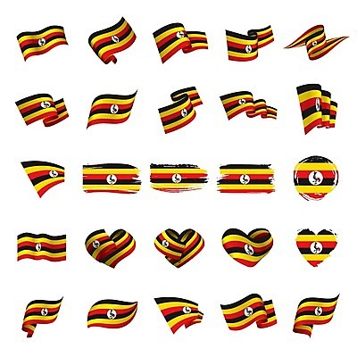 EPS 해외이미지 디자인 배너 리본 문화 여행 백그라운드 일러스트 아프리카 바람 휴가 그래픽 세계 웹 자유 하트 깃발 심볼 사인 애국심 휘장 독립 오리지널 우간다 전국 해외202004 해외202105 해외일러스트 자연요소 모양 나라 컨셉 인터넷 날씨 파일형식 벡터