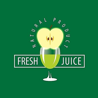 EPS 해외이미지 디자인 음료 백그라운드 일러스트 잔 사람없음 주스 사과 심볼 반쪽사과 사과주스 해외202004 해외202105 해외일러스트 식기 과일 과일주스 파일형식 벡터