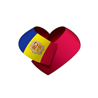 EPS 해외이미지 템플릿 디자인 배너 유럽 리본 여행 백그라운드 일러스트 추상 그래픽 하트 깃발 땅 심볼 사인 상업 고립 안도라 전국 지리 폴리곤 해외202004 해외202105 해외일러스트 모양 나라 무늬 파일형식 벡터