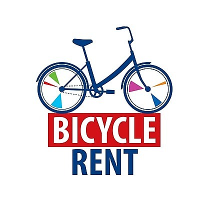 EPS 해외이미지 일러스트 사람없음 자전거 심볼 공유 대여 렌탈 빌리다 공유자전거 해외202004 해외202105 해외일러스트 바이크 파일형식 벡터