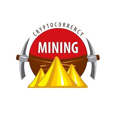 EPS 해외이미지 일러스트 타이포그라피 사람없음 디지털 황금 발굴 심볼 곡괭이 가상화폐 해외202004 해외202105 해외일러스트 문자 돈 파일형식 벡터