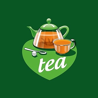 EPS 해외이미지 디자인 백그라운드 잎 일러스트 사람없음 숟가락 하트 찻주전자 허브 심볼 해외202004 해외202105 해외일러스트 모양 식물 주전자 수저 파일형식 벡터