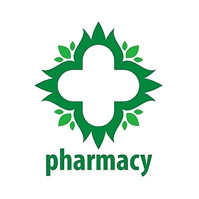 EPS 해외이미지 잎 일러스트 추상 사람없음 초록색 약국 심볼 십자모양 해외202004 해외202105 해외일러스트 모양 식물 컬러 무늬 의학 십자 파일형식 벡터