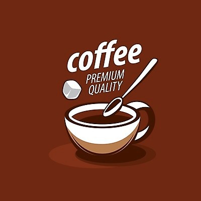 EPS 해외이미지 디자인 커피 음료 백그라운드 일러스트 사람없음 갈색 숟가락 머그컵 설탕 심볼 해외202004 해외202105 해외일러스트 컬러 수저 컵 파일형식 벡터