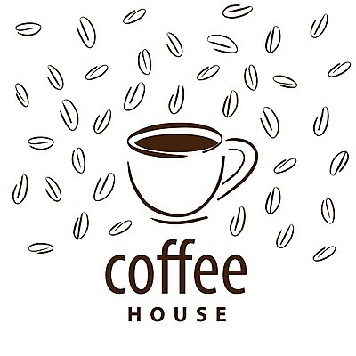 EPS 해외이미지 디자인 커피 음료 백그라운드 일러스트 사람없음 원두 커피잔 낟알 심볼 해외202004 해외202105 해외일러스트 잔 파일형식 벡터