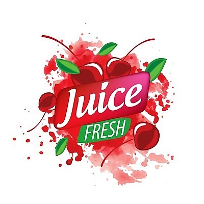 EPS 해외이미지 디자인 음료 백그라운드 일러스트 사람없음 빨간색 체리 심볼 스플래쉬 체리주스 해외202004 해외202105 해외일러스트 컬러 과일 과일주스 파일형식 벡터