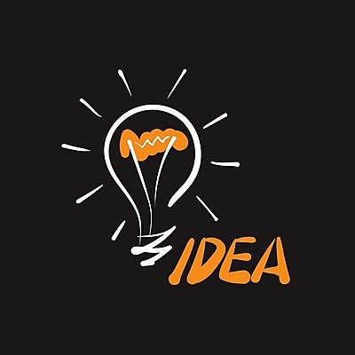 EPS 해외이미지 생각 일러스트 전구 아이디어 창조 사람없음 심볼 뇌 해외202004 해외202105 해외일러스트 컨셉 파일형식 벡터