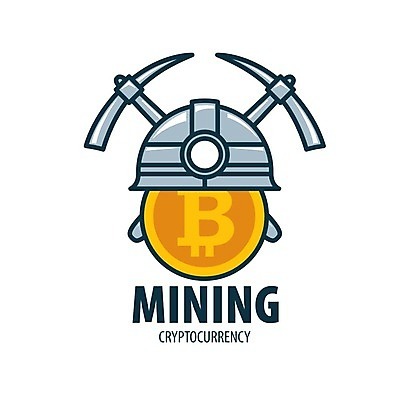 EPS 해외이미지 일러스트 타이포그라피 사람없음 디지털 안전모 발굴 심볼 곡괭이 가상화폐 해외202004 해외202105 해외일러스트 문자 돈 헬멧 안전장비 파일형식 벡터