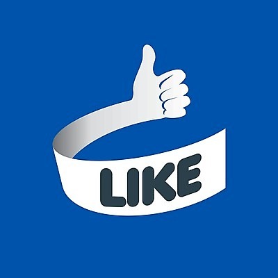 EPS 해외이미지 리본 일러스트 사람없음 파란색 최고 심볼 손모양 소셜네트워크 좋음 해외202004 해외202105 해외일러스트 모양 컬러 컨셉 파일형식 벡터 손_신체부위