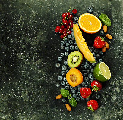 포토 JPG 해외이미지 오렌지 딸기 바나나 키위 사람없음 멜론 블루베리 라임 아몬드 베리 살구 해외202004 해외포토 과일 견과류 파일형식