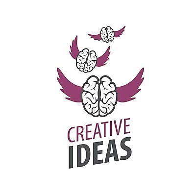 EPS 해외이미지 생각 날개 일러스트 아이디어 창조 사람없음 심볼 뇌 해외202004 해외202105 해외일러스트 컨셉 파일형식 벡터