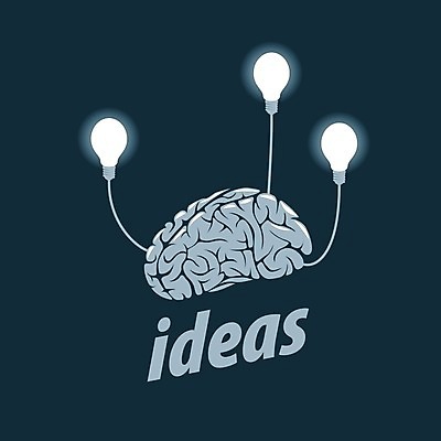EPS 해외이미지 생각 일러스트 전구 아이디어 창조 사람없음 연결 심볼 뇌 해외202004 해외202105 해외일러스트 컨셉 파일형식 벡터