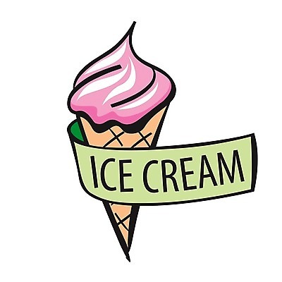 EPS 해외이미지 디자인 리본 일러스트 아이스크림 디저트 사람없음 달콤 심볼 해외202004 해외202105 해외일러스트 음식 맛 파일형식 벡터