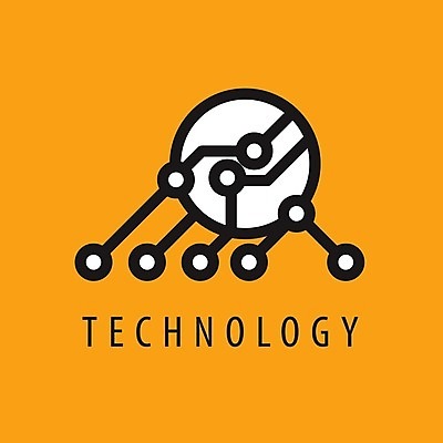 EPS 해외이미지 일러스트 비즈니스 기술 사람없음 주황색 원형 회로판 심볼 칩셋 해외202004 해외202105 해외일러스트 도형 컬러 파일형식 벡터