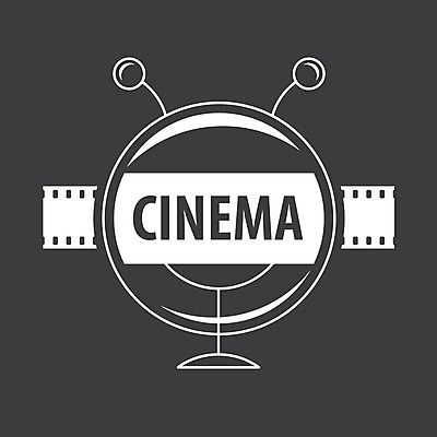 EPS 해외이미지 일러스트 돋보기 안테나 사람없음 필름 심볼 영화 영상산업 영화산업 해외202004 해외202105 해외일러스트 산업 통신 문화예술 파일형식 벡터