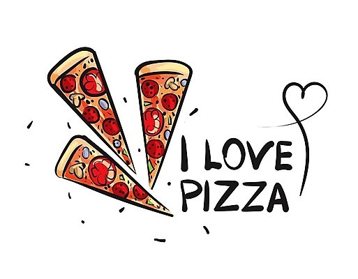 EPS 해외이미지 일러스트 피자 사람없음 하트 심볼 피자조각 해외202004 해외202105 해외일러스트 모양 조각 패스트푸드 서양음식 파일형식 벡터