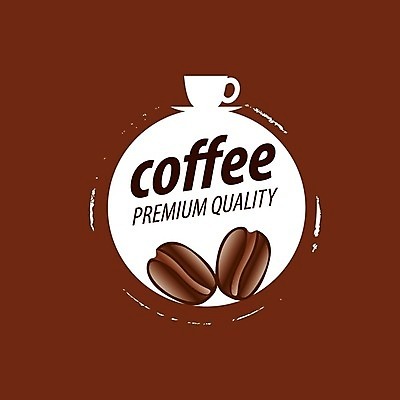 EPS 해외이미지 디자인 커피 백그라운드 일러스트 사람없음 갈색 머그컵 원두 커피잔 심볼 해외202004 해외202105 해외일러스트 음료 컬러 잔 컵 파일형식 벡터