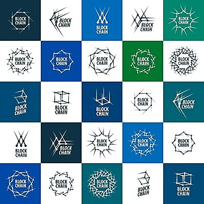 EPS 해외이미지 선 일러스트 사람없음 초록색 파란색 세트 디지털 점 네트워크 심볼 육면체 별모형 블록체인 해외202004 해외202105 해외일러스트 도형 별 컬러 금융 모형 파일형식 벡터 4차산업