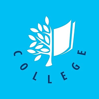 EPS 해외이미지 나무 일러스트 사람없음 책 파란색 캠퍼스라이프 심볼 대학교 해외202004 해외202105 해외일러스트 식물 라이프스타일 컬러 학교 파일형식 벡터