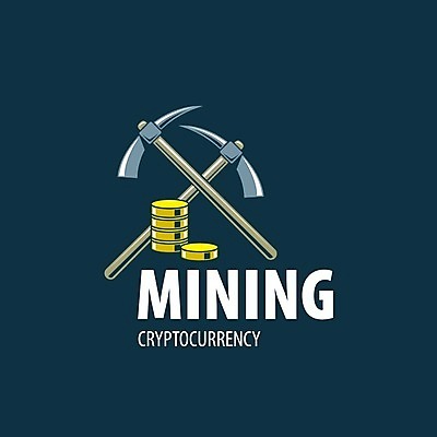 EPS 해외이미지 일러스트 타이포그라피 사람없음 디지털 동전 남색 발굴 심볼 곡괭이 동전탑 가상화폐 해외202004 해외202105 해외일러스트 문자 컬러 돈 쌓기 파일형식 벡터