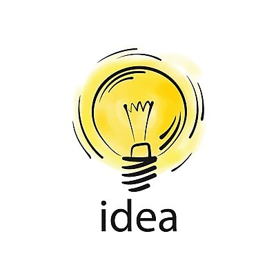 EPS 해외이미지 생각 일러스트 전구 아이디어 창조 사람없음 심볼 해외202004 해외202105 해외일러스트 컨셉 파일형식 벡터