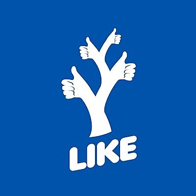 EPS 해외이미지 나무 일러스트 사람없음 파란색 최고 심볼 손모양 소셜네트워크 좋음 해외202004 해외202105 해외일러스트 모양 식물 컬러 컨셉 파일형식 벡터 손_신체부위