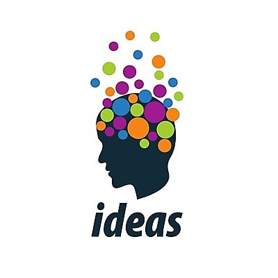 EPS 해외이미지 생각 일러스트 아이디어 창조 사람없음 심볼 얼굴모양 뇌 해외202004 해외202105 해외일러스트 모양 얼굴 컨셉 파일형식 벡터