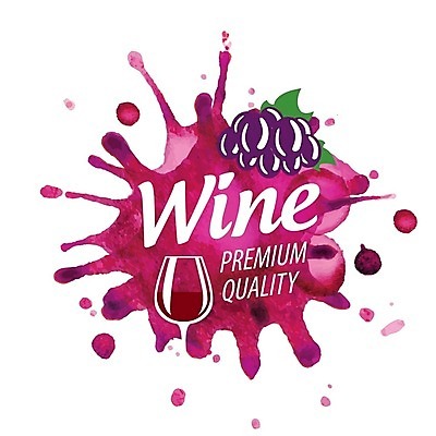 EPS 해외이미지 와인잔 일러스트 포도 사람없음 와인 레드와인 심볼 번짐 포도잎 해외202004 해외202105 해외일러스트 잎 술잔 과일 주류 파일형식 벡터 효과