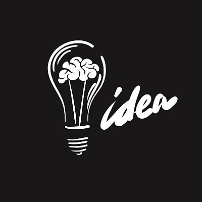 EPS 해외이미지 생각 일러스트 전구 아이디어 창조 사람없음 심볼 해외202004 해외202105 해외일러스트 컨셉 파일형식 벡터