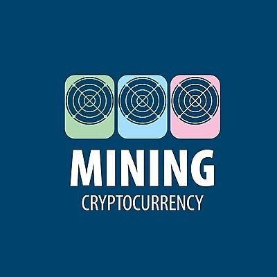 EPS 해외이미지 일러스트 타이포그라피 사람없음 파란색 디지털 발굴 심볼 그래픽카드 가상화폐 해외202004 해외202105 해외일러스트 문자 컬러 돈 파일형식 벡터