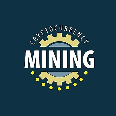 EPS 해외이미지 일러스트 타이포그라피 사람없음 디지털 남색 발굴 심볼 톱니바퀴 가상화폐 해외202004 해외202105 해외일러스트 문자 컬러 돈 파일형식 벡터