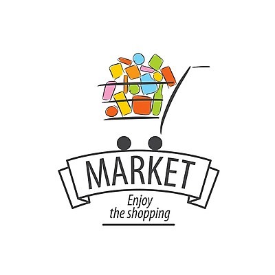 EPS 해외이미지 리본 일러스트 사람없음 쇼핑 쇼핑카 심볼 해외202004 해외202105 해외일러스트 카트 파일형식 벡터